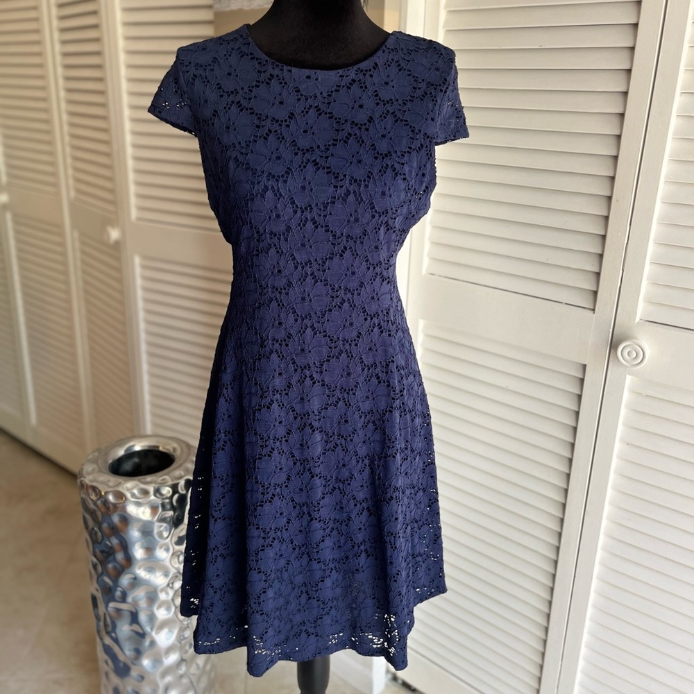 Elegant Navy Lace Dress by Alfani